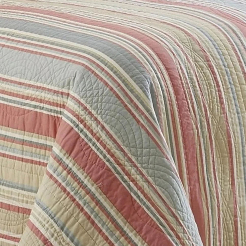 Waverly Garden Glitz ModernFarmhouse Floral 3-Piece Reversible Quilt Queen